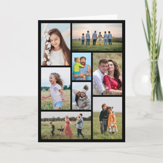 Erstellen Sie Ihre eigene 8 FotoCollage Karte (Vorderseite)