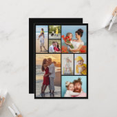 Erstellen Sie Ihre eigene 8 FotoCollage Karte (Vorderseite/Rückseite Beispiel)