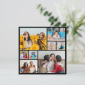 Erstellen Sie Ihre eigene 8 FotoCollage Karte (Stehend Vorderseite)