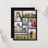 Erstellen Sie Ihre eigene 8 FotoCollage Karte (Vorderseite/Rückseite Beispiel)