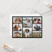 Erstellen Sie Ihre eigene 8 FotoCollage Karte (Vorderseite/Rückseite Beispiel)