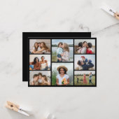 Erstellen Sie Ihre eigene 8 FotoCollage Karte (Vorderseite/Rückseite Beispiel)