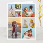 Erstellen Sie Ihre eigene 8 FotoCollage Karte (Gelbe Blume)