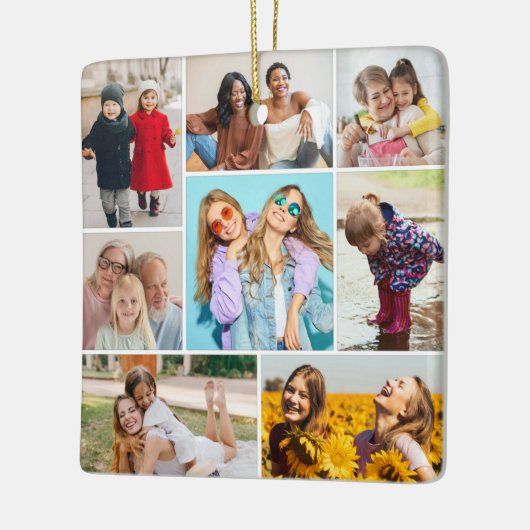 Erstellen Sie Ihre eigene 8 FotoCollage Keramikornament (Links)