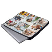 Erstellen Sie Ihre eigene 8 FotoCollage Laptopschutzhülle (Vorne Knopf)