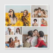 Erstellen Sie Ihre eigene 8 Fotocollage Magnetkart Magnetkarte (Vorderseite)