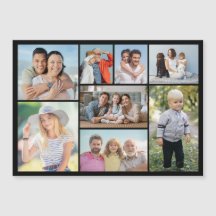 Erstellen Sie Ihre eigene 8 Fotocollage Magnetkart