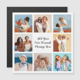 Erstellen Sie Ihre eigene 8 Fotocollage Magnetkart Magnetkarte