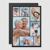 Erstellen Sie Ihre eigene 8 Fotocollage Magnetkart Magnetkarte (Vorne/Hinten)
