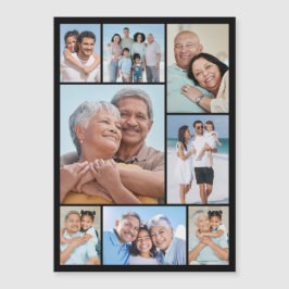 Erstellen Sie Ihre eigene 8 Fotocollage Magnetkart Magnetkarte