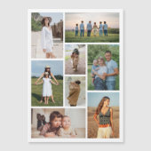 Erstellen Sie Ihre eigene 8 Fotocollage Magnetkart Magnetkarte (Vorderseite)