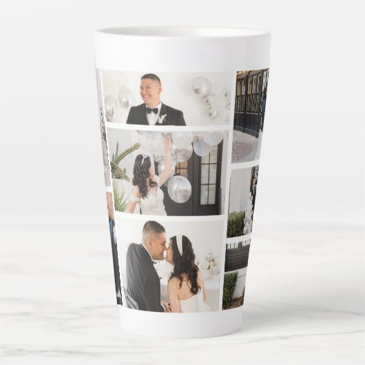 Erstellen Sie Ihre eigene 8 FotoCollage Milchtasse (Vorderseite)