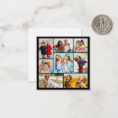 Erstellen Sie Ihre eigene 8 FotoCollage Mitteilungskarte (Vorderseite/Rückseite Beispiel)