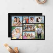 Erstellen Sie Ihre eigene 8 FotoCollage Mitteilungskarte (Vorderseite/Rückseite Beispiel)