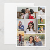 Erstellen Sie Ihre eigene 8 FotoCollage Mitteilungskarte (Vorne/Hinten)