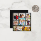 Erstellen Sie Ihre eigene 8 FotoCollage Mitteilungskarte (Vorderseite/Rückseite Beispiel)