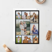 Erstellen Sie Ihre eigene 8 FotoCollage Mitteilungskarte (Vorderseite/Rückseite Beispiel)