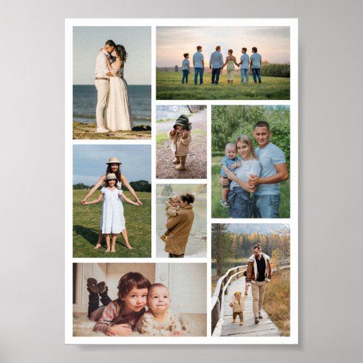 Erstellen Sie Ihre eigene 8 FotoCollage Poster (Vorne)
