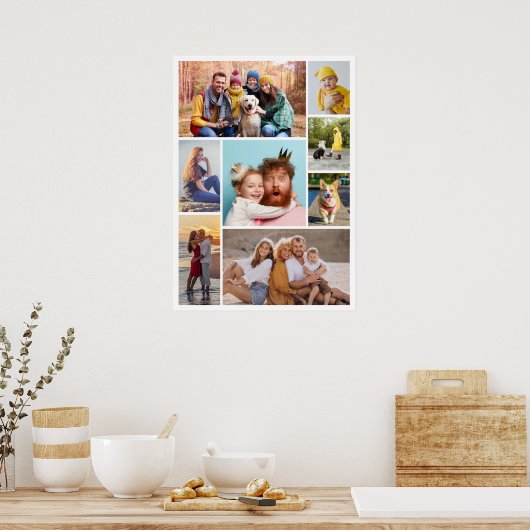Erstellen Sie Ihre eigene 8 FotoCollage Poster (Küche)