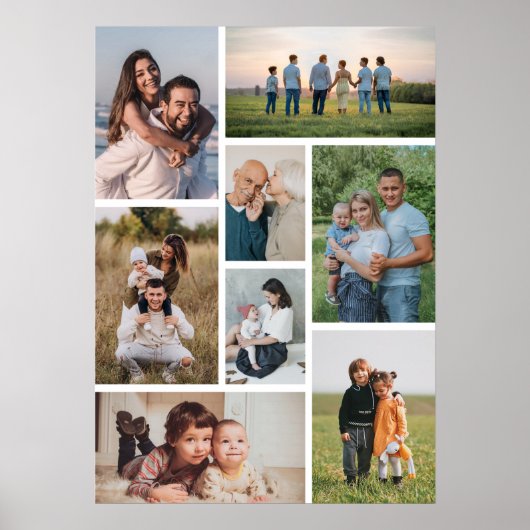 Erstellen Sie Ihre eigene 8 FotoCollage Poster (Vorne)