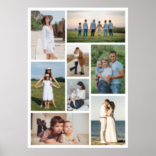 Erstellen Sie Ihre eigene 8 FotoCollage Poster