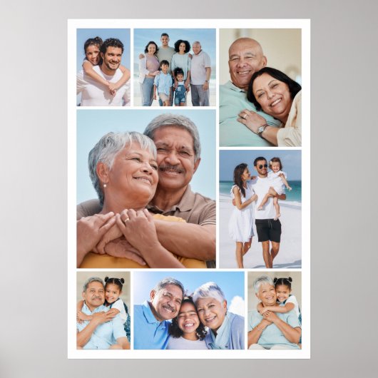 Erstellen Sie Ihre eigene 8 FotoCollage Poster (Vorne)