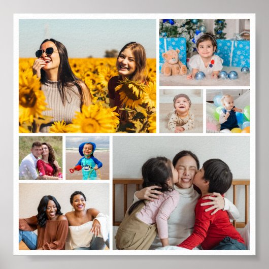Erstellen Sie Ihre eigene 8 FotoCollage Poster (Vorne)
