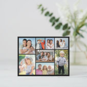 Erstellen Sie Ihre eigene 8 FotoCollage Postkarte (Stehend Vorderseite)