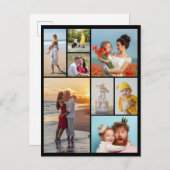 Erstellen Sie Ihre eigene 8 FotoCollage Postkarte (Vorne/Hinten)