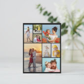 Erstellen Sie Ihre eigene 8 FotoCollage Postkarte (Stehend Vorderseite)
