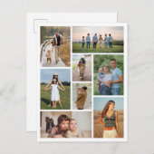 Erstellen Sie Ihre eigene 8 FotoCollage Postkarte (Vorne/Hinten)