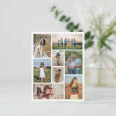 Erstellen Sie Ihre eigene 8 FotoCollage Postkarte (Stehend Vorderseite)