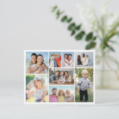 Erstellen Sie Ihre eigene 8 FotoCollage Postkarte (Stehend Vorderseite)
