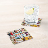 Erstellen Sie Ihre eigene 8 FotoCollage Rechteckiger Pappuntersetzer (Vor Ort)