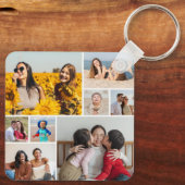 Erstellen Sie Ihre eigene 8 FotoCollage Schlüsselanhänger (Rückseite)
