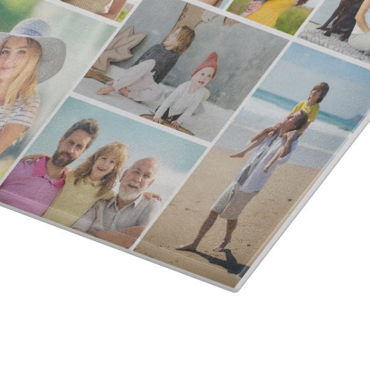 Erstellen Sie Ihre eigene 8 FotoCollage Schneidebrett (Ecke)