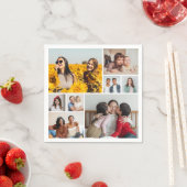 Erstellen Sie Ihre eigene 8 FotoCollage Serviette (Beispiel)
