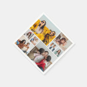 Erstellen Sie Ihre eigene 8 FotoCollage Serviette (Ecke)