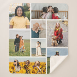 Erstellen Sie Ihre eigene 8 FotoCollage Sherpadecke