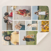 Erstellen Sie Ihre eigene 8 FotoCollage Sherpadecke (Vorderseite (Horizontal))