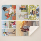 Erstellen Sie Ihre eigene 8 FotoCollage Sherpadecke (Vorderseite (Horizontal))