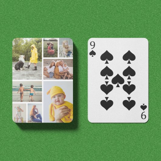 Erstellen Sie Ihre eigene 8 FotoCollage Spielkarten