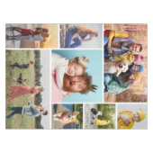 Erstellen Sie Ihre eigene 8 FotoCollage Tischdecke (Vorderseite (Horizontal))
