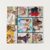 Erstellen Sie Ihre eigene 8 FotoCollage Wandteppich (Vorderseite (Horizontal))