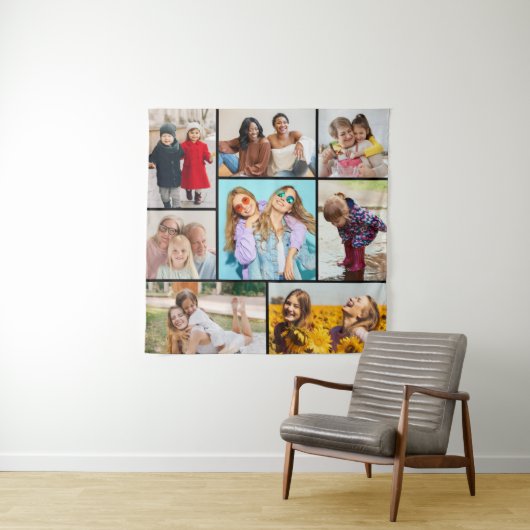 Erstellen Sie Ihre eigene 8 FotoCollage Wandteppich (Beispiel)
