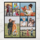 Erstellen Sie Ihre eigene 8 FotoCollage Weinetikett (Einzelnes Label)