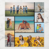 Erstellen Sie Ihre eigene 8 FotoCollage Weinetikett (Einzelnes Label)