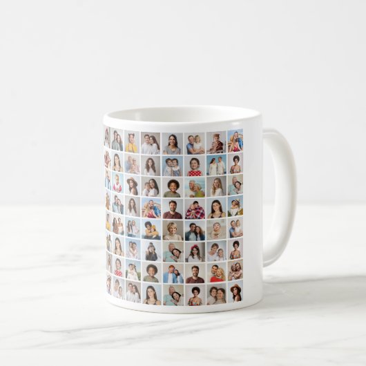 Erstellen Sie Ihre eigene 96-FotoCollage Kaffeetasse (VorderseiteRechts)