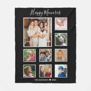 Erstellen Sie Ihre eigene 9-Familie Foto Collage B Fleecedecke