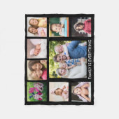 Erstellen Sie Ihre eigene 9-Familie Foto Collage B Fleecedecke (Vorderseite)